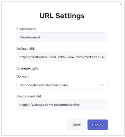 URL settings