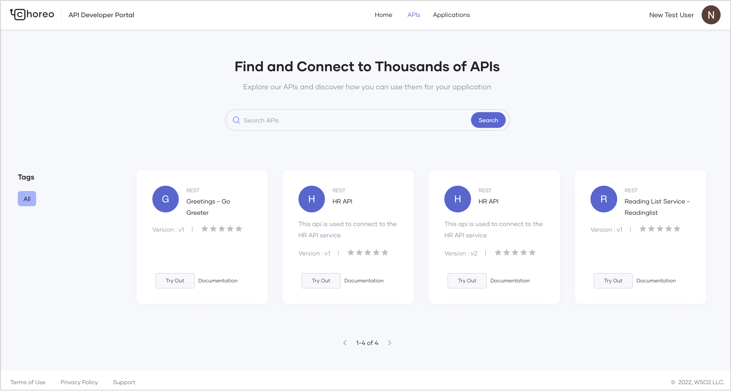 Developer Portal APIs