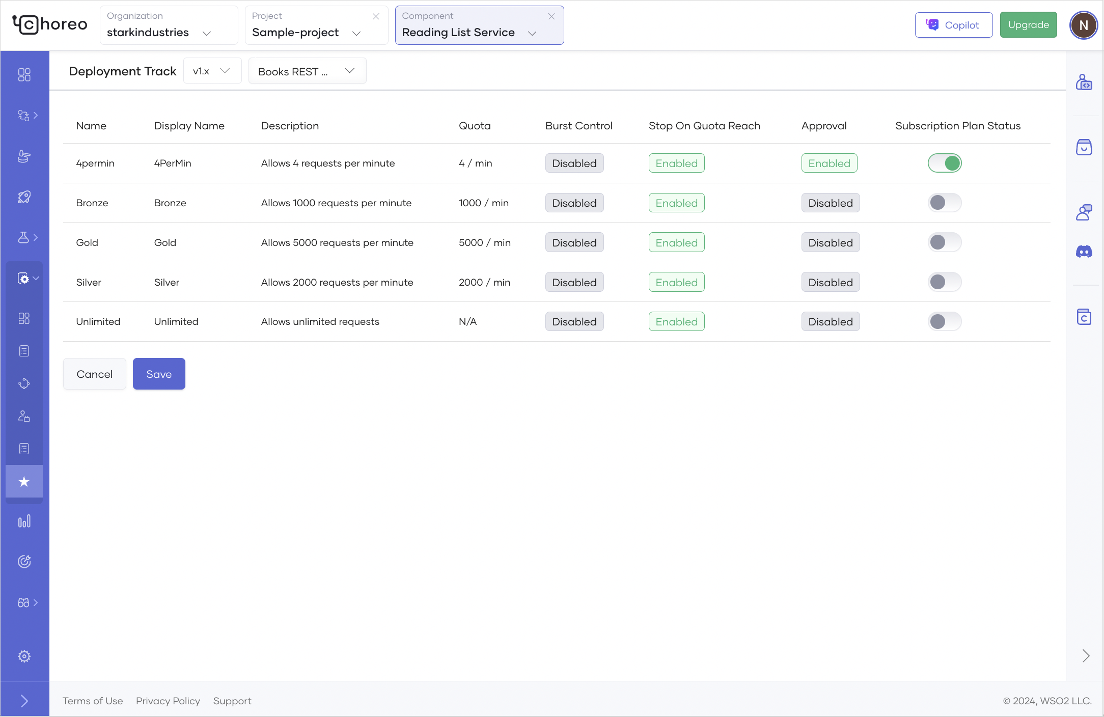 Enable toggle